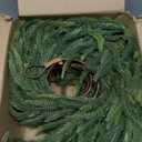 9FT 2Pack Real Touch Christmas Norfolk Pine Garland, Artificial Christmas Garland, Faux Greenery Garland with Lifelike Texture for Fireplace Mantle Table Wall Stair Indoor Outdoor Holiday Xmas Decor