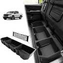 VaultsOnWheels Under Seat Storage Box Compatible with 2026 2025 2024 2023 2022 2017-2021 Honda Ridgeline Accessories Custom Fit Durable Detachable Rear Underseat Organizer