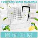 Ice Trays for Freezer with Lid & Bin, Ice Cube Tray Making 64 pcs Ice Cubes, Easy Press to Release Ice, Ice Tray with Storage Bin Chilling Cocktail Whiskey Coffee 2 Trays 1 Ice Bucket & Scoop (Black)