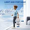 BAIWU Portable Air Conditioners, Mini Air Conditioner with 120 Autorotation, Air Cooler with 7-color night light and force 3 winds, Air Conditioner with Office,