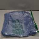 High Waist Wide Leg Jeans, Light Blue Denim, Elastic Waistband, Baggy Fit (1X)