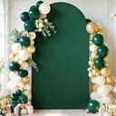 7.2FT Hunter Green Arch Backdrop Cover, Spandex Fitted Wedding Arch Stand Covers 2-Sided Round Top Chiara Arch Backdrop Cover for Easter Wedding Ceremony Birthday Party Baby Shower Banquet Decoration