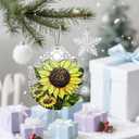 Sunflower Christmas Ornaments: Christmas Tree Ornaments, Holiday Decor for Flower Lover, Stocking Stuffers, Gift Ideas, Xmas Gifts & Gifts for Sunflower Plant Lover