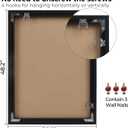 36x48 Poster Frames, 1Pcs, Plexiglass,Black Aluminum Snap Frame