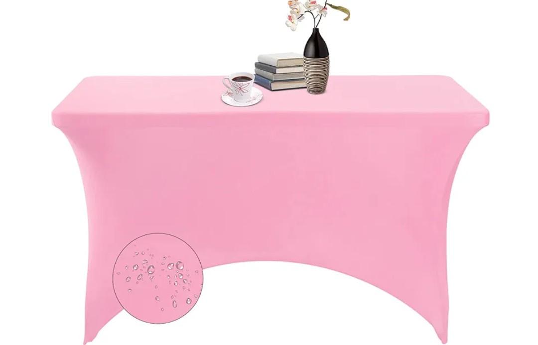 BRILLMAX Table Cover 6 ft, Pink 6 Pack