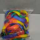 BDS-HOME 40pcs Pride Month Rainbow Silicone Wristbands Stretchable Colorful Bracelets Bulk Pride Day Bracelets LGBTQ Support for Festivals Parades Decorations Party Accessories (MIX)