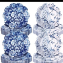 Sliner 100 Pcs Blue and White Floral Party Supplies Plates Something Blue Before I Do Tea Chinoiserie Party Wedding Baby Shower Birthday