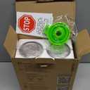 Home EC Original Stainless Steel Sea Salt and Pepper Grinder Set of 2 - Adjustable Ceramic Grinder - Diamond Pattern Glass - Salt and Pepper Shakers - Kitchen Spice Mill - Modern Kitchen Accessories