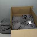 BOURINA Embroidery Quilt Set 3-Piece Full/Queen Quilt Set Pre-Washed Microfiber Ultra Soft Lightweight Star Embroidery Bedspread Coverlet Set, Grey