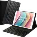 LAMA Keyboard Case for iPad 9.7 inch 2018 (6th Gen)/ 2017 (5th Gen)/2016 iPad Pro/Air 2/1, Thin - Detachable - Wireless Keyboard Cover with Pencil Holder for iPad 9.7 inch, Auto Sleep/Wake, Black