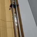 Brushed Nickel Double Curtain Rods, Heavy Duty Double Window Rod 72-144 Inches, 1-Inch Front and 5/8 Inch Back Telescoping Double Drapery Rods with Modern End Cap