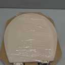 Bemis 500EC 068 Molded Wood Round Toilet Seat with Easy Clean and Change Hinge, 1 Pack, Fawn Beige