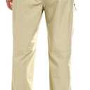 Men's Casual Cargo Pants Workout Sweatpants Joggers Stretch Hiking Drawstring Tactical Trousers (L)