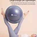 KEEP Pilates Small Exercise Ball Anti-Burst - Thickened Yoga Ball With Pump for Physical Therapy, Fitness, Workout, and Core Strength (65cm, Purple)