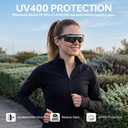 Polarized Running Sunglasses for Men Women Ultra-Comfort, UV400 Protection | 22g Lightweight TR90 Frame & Adjustable Silicone Nose Pads Wraparound Sports Sun glasses for Cycling Baseball Hiking Fishing