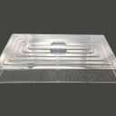 RooTrimmer 10 Pcs Humidity Dome, Plastic Clear Seed Starter Dome 1020 Tray Covers Humidifying and Insulating for Greenhouse Germination and Garden Growing (21.5"11.5", 3.15" Height, 10-Pack)