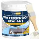 Transparent Waterproof Coating, TUFINEIN 35oz Invisible Waterproof Agent Indoor & Outdoor Sealant Water-Based Clear Sealant Roofs, Walls, Garden, Terraces