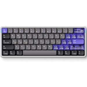 nuphy Air60 HE Wired Magnetic Gaming Keyboard,61 Keys Rapid Trigger,60% Compact,Actuation Point Adjustable, 8K Hz Polling Rate,Hall Effect Keyboard Low-Profile Magnetic Jade Switch (Grey)