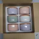 Morandi Color Ramekins Set of 6, 6 oz Creme Brulee Ramekin Oven Safe, Porcelain Ramekin Bowls, Mini Cheesecake Pans, Small Baking Dish, Dipping Sauce Bowls, Ramekins for Baking Souffle, Ice Cream