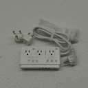 TESSAN 220V to 110V Voltage Converter for Travel with 4 USB Ports (1 USB C), 3 AC Outlet and EU UK AU IT in ZA International Power Adapter, Step Down Transformer Outlet Converters White