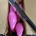 JOYIN Set of 6 Small Pink Flamingo Yard Ornament Stakes, Mini Lawn Plastic Flamingo Statue with Metal Legs for Sidewalks, Outdoor Garden, Luau Party, Tropical Party Decor, 2 Styles