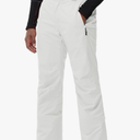 Men's Insulated Snow Pants Waterproof Ski Pant for Winter Hiking Bottom Leg Zipper Outdoor Pants Zipper Pockets Size M