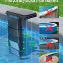KARTOOSH Solar Pool Lights for Inground Pool - Upgraded Extendable Wireless Underwater LED Lights, 29 RGB Colors 4 Modes, Light Sensing with Timer, Remote Control, Waterproof Design