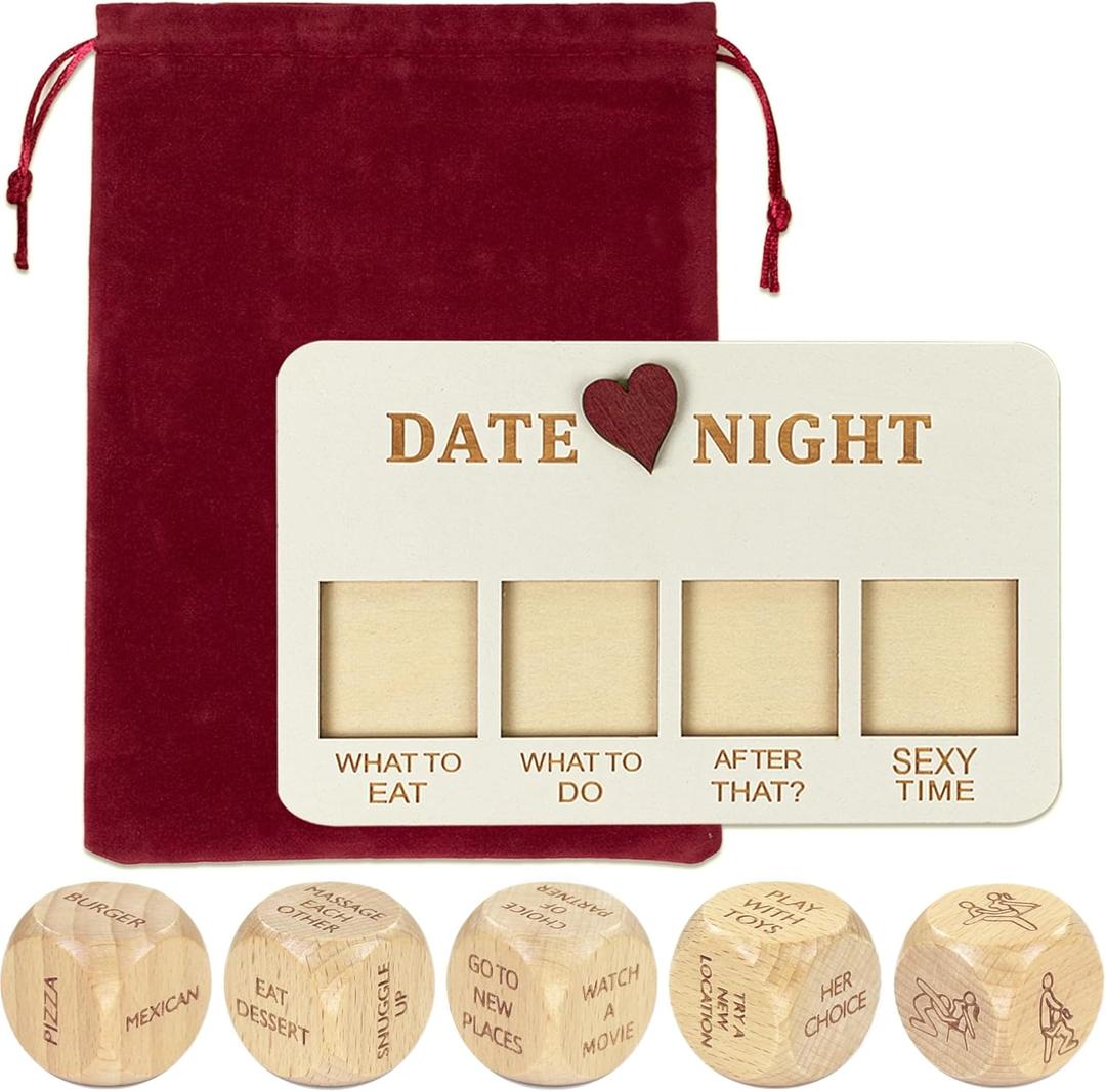 Couples Games Gifts for Men Women Date Night Dice Ideas Couple Toys Games Anniversary Birthday Engagement Valentine's Day Gifts for Boyfriend Girlfriend Husband Wife Groom Bride Him Her