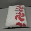 Estmy Cute Christmas Candy 2x3 Throw Rugs Indoor Doormat Non Slip Washable, Holiday Xmas Festive Boho Sweet Colorful Red Scalloped Swirl Small Christmas Area Rugs for Entryway Kitchen Bedroom (24W x 36L)