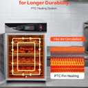 VEVOR Commercial Electric Food Warmer 4 Tier Stainless Steel Single-Door