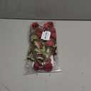 Laelfe Artificial Kiku Flower Wind Red- 5 Pcs Fake Pompon Mums Silk Small Chrysanthemum Faux Ball Fall Flower Stem Decor for Wedding Filler DIY Bouquet Centerpieces Arrangements Shower (Dark Red)