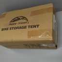 Happy Travel Bike Storage Tent Shed, Outdoor Waterproof Bicycle Covers Shelter with Window for 8 Bikes,Oversized Outside Portable Sheds for Lawn Mower,Garden Tools Arch-8x7x5.6ft