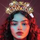 JEWEKY Light Up Birthday Headband LED Rhinestone Headpiece for Women (Colorful)