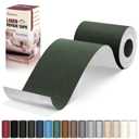Linen Repair Tape 4x79 inch, Self Adhesive Fabric Patches, Linen Patch Tape Kit, Fabric Repair Tape for Couch Sofas, Headboards, Chairs, Pillows, Curtains, Couches - Army Green