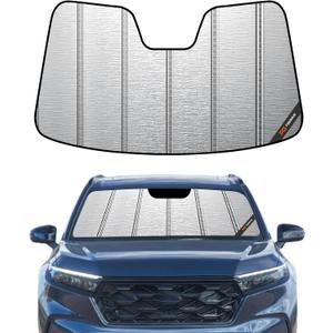 Pigenius Windshield Sunshade for 2023-2026 Honda CR-V, Metallic Silver Finish