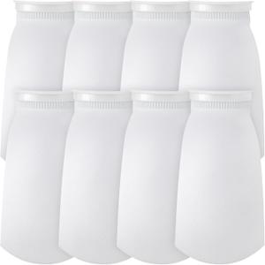 Jecery 8 Pcs 7 Inch Aquarium Filter Socks, 200 m Ring Felt Filter Bags 7 x 16 inches Sump Socks for Saltwater Aquarium Fish Tank Freshwater