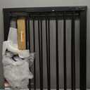 Babelio Metal Auto Close Baby Gate PressGuard P7,Extra Wide Pet Gate for The House and Doorways, Pressure Mounted Walk Thru Child Gate with Door (Black, 30" Tall 29"-48" Wide)