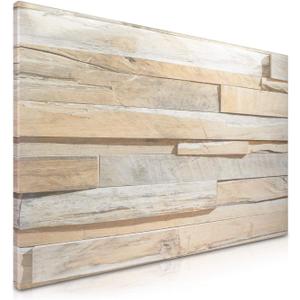 Navaris Magnetic Dry Erase Board - 16 x 24 inches Decorative White Board for Wall with Design, Includes 5 Magnets and Marker - Stone Wall