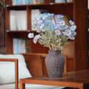 12PCS Poppy Flowers Artificial 23" Real Touch Stems Faux Poppies Silk Flowers for Home Decor Indoor (Blue)