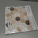 Hexagon Tiles Peel and Stick Backsplash for Kitchen, 10-Sheet Stick on Tiles Kitchen Backsplash, Pink 3D Peel and Stick Wall Tile12''12''