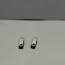 2 Pack 64GB USB Flash Drive USB 2.0 Thumb Drives Jump Drive Fold Storage Memory Stick Swivel Design - Black