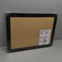 DOLLAR BOSS Cork Board for Office 24 X 18 Inches Cork Boards for Walls Bulletin Board, Decorative Hanging Pin Board Rustic Wooden Frame Vision Board Cork Notice Board for Office Home Decor, Black