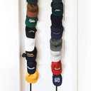 Jokari Over the Door Cap Rack Organizer 2 Pack Holds Up to 16 Baseball Hats Hat Storage System for Men Women and Kids Adjustable Closet Hanger with Hooks for Easy Hat Display