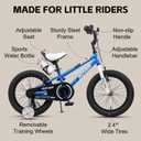 Glerc Rover Kids Bike, 12-18 Inch Boys Bike for 2-9 Years Old Children, Kids Bicycle with Water Bottle & Basket & Training Wheels, Multiple Colors
