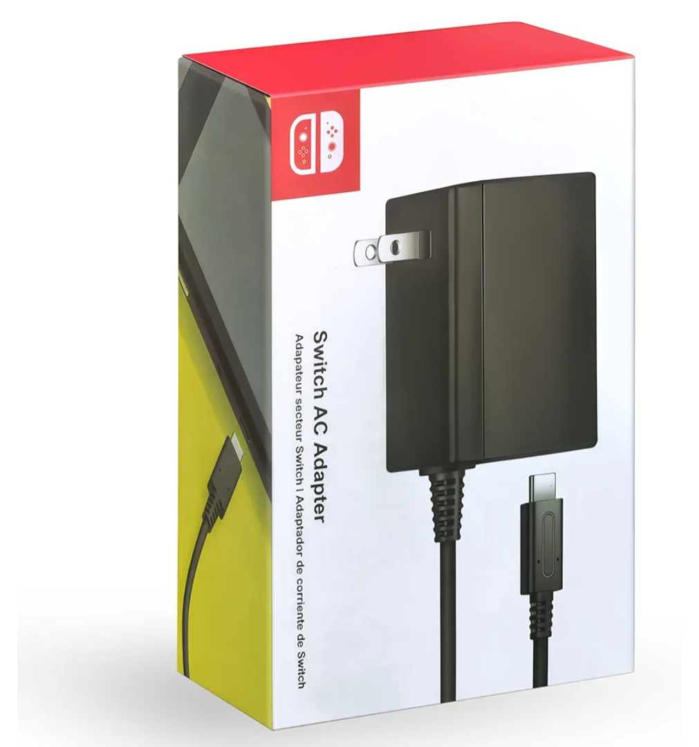 Switch Charger - Charge in Full Less Than 2H - 15V 2.6A USB C Power Adapter Fast Charging with Upgraded IC Module, 5FT Cable Cord - Compatible with Switch Lite, OLED, Steam Deck - Support TV Mode 2 pack