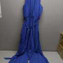 Elegant Grace Fashions Wedding Guest Dress Prom Dress Chiffon Jumpsuits Ankle Length Halter Neck Sleeveless 2025 XL (Royal Blue)