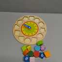 Skrtuan Wooden Sorting Clock Toy for Toddlers 3-5 Years Old, Montessori Shape Color & Animal Puzzle, Educational Learning Gift for Teaching Time, Numbers, and Fine Motor Skills