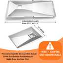 Universal Grease Tray with Catch Pan, Adjustable Drip Pan fits Nexgrill, Charbroil, Dyna Glo, Kenmore, BHG, Master,Backyard, Uniflame,Expert, Galvanized Steel Replacement Part for 3/4/5Burner Gasgrill