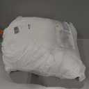 CozyLux Queen Size Comforter Sets White - 3 Pieces Box Stitched Queen Bed Set for All Seasons, Soft Lightweight Bedding Sets with 1 Down Alternative Comforter and 2 Pillow Shams