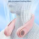 SWEETFULL Portable Neck Fan 360 Cooling Bladeless Personal Fan | No Hair Twisting - 4000mAh USB Rechargeable Wearable Fan for Travel, Birthday Gifts for Men, Women, Mom, and Dad
